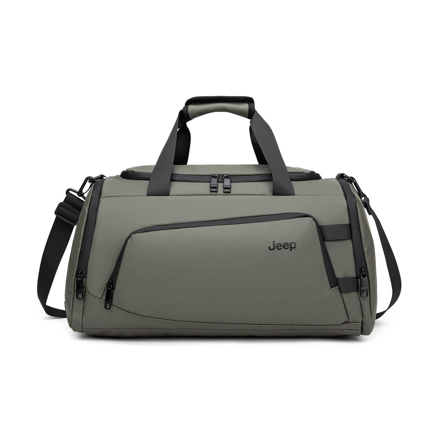 

Jeep Спортивная сумка PU Gym Bag Large Unisex Black/Gray/Green