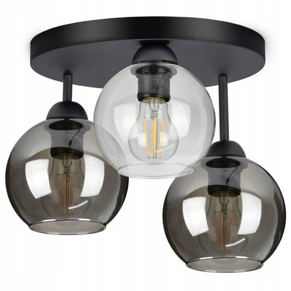 

Потолочный светильник Kiki Design Bergen III цвет schwarz/transparent/honig