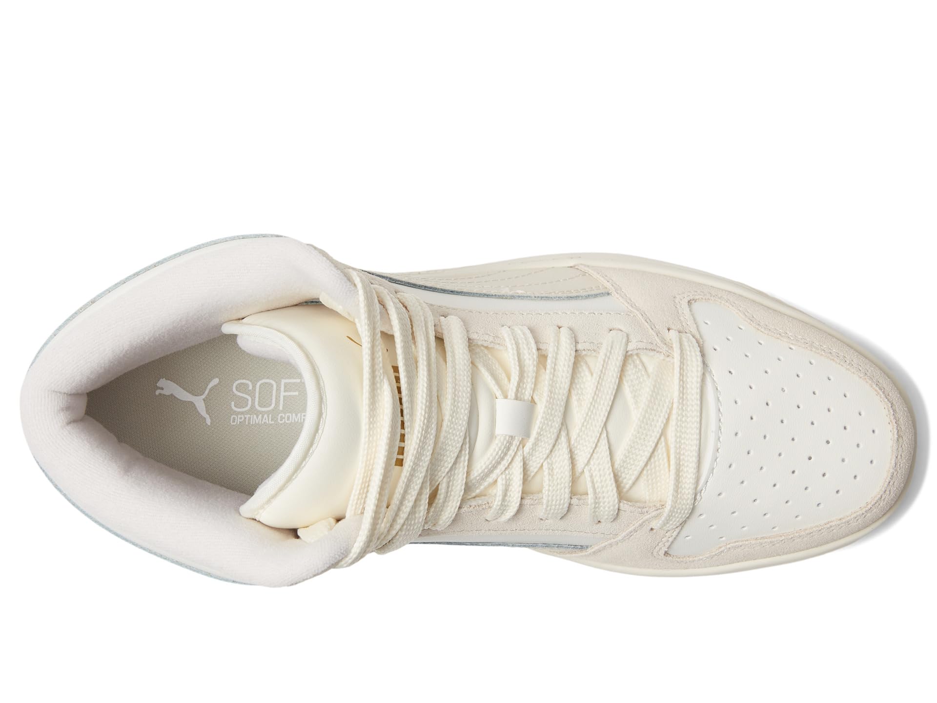 Кроссовки PUMA Rebound Layup Mid Shoes, Warm White/Alpine Snow/Sugared Almond — фото 2