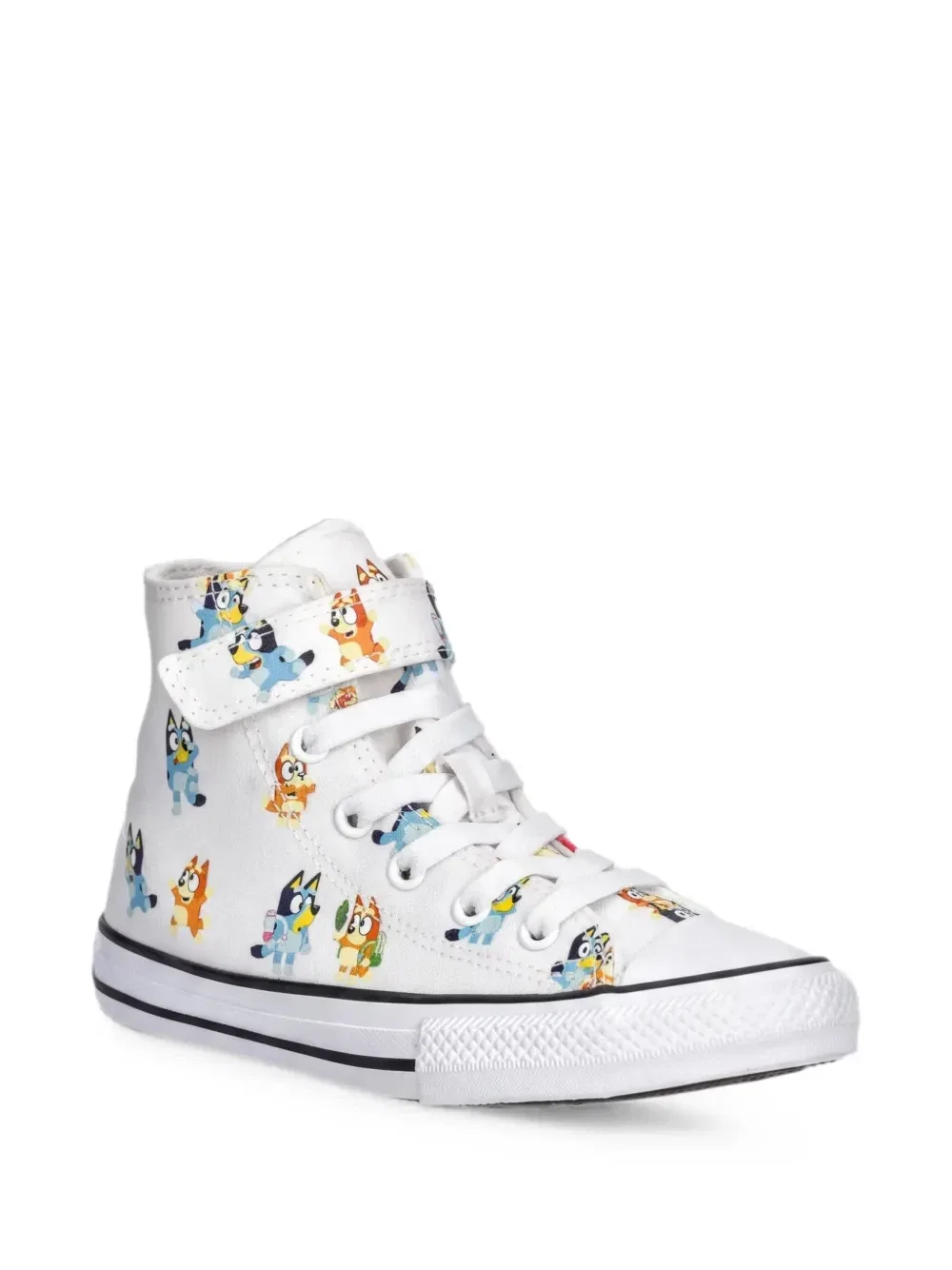 Высокие кроссовки с принтом Converse Kids, белый