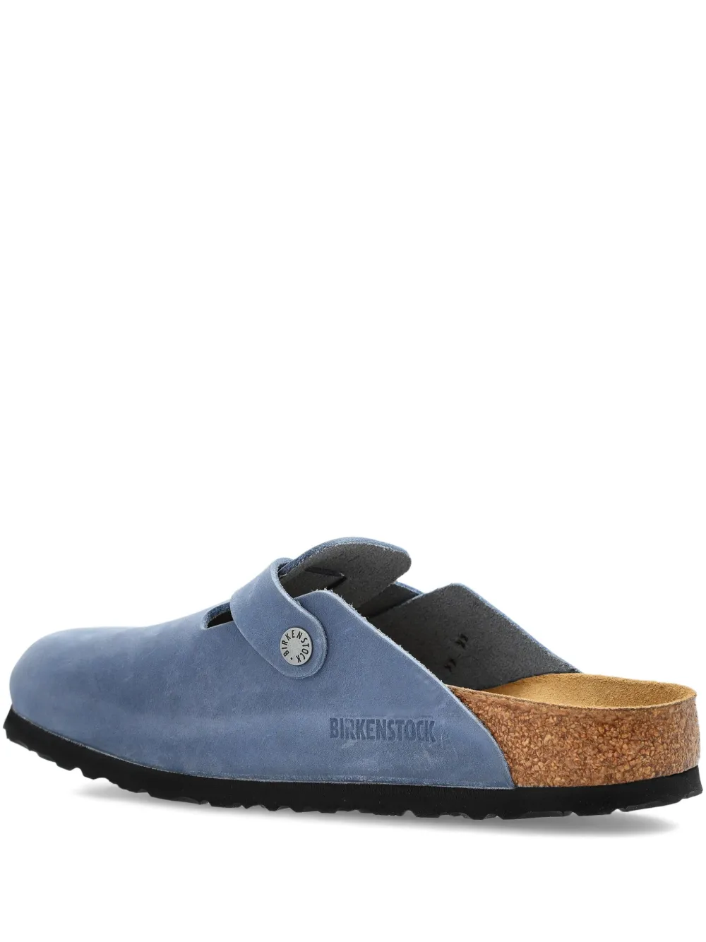 

Бостонские кожаные мюли с пряжкой BIRKENSTOCK, синий