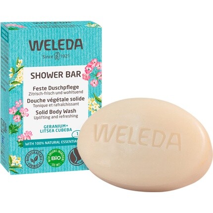 

Био мыло для душа Geranium & Litsea Cubeba Solid Shower Care 75G, Weleda
