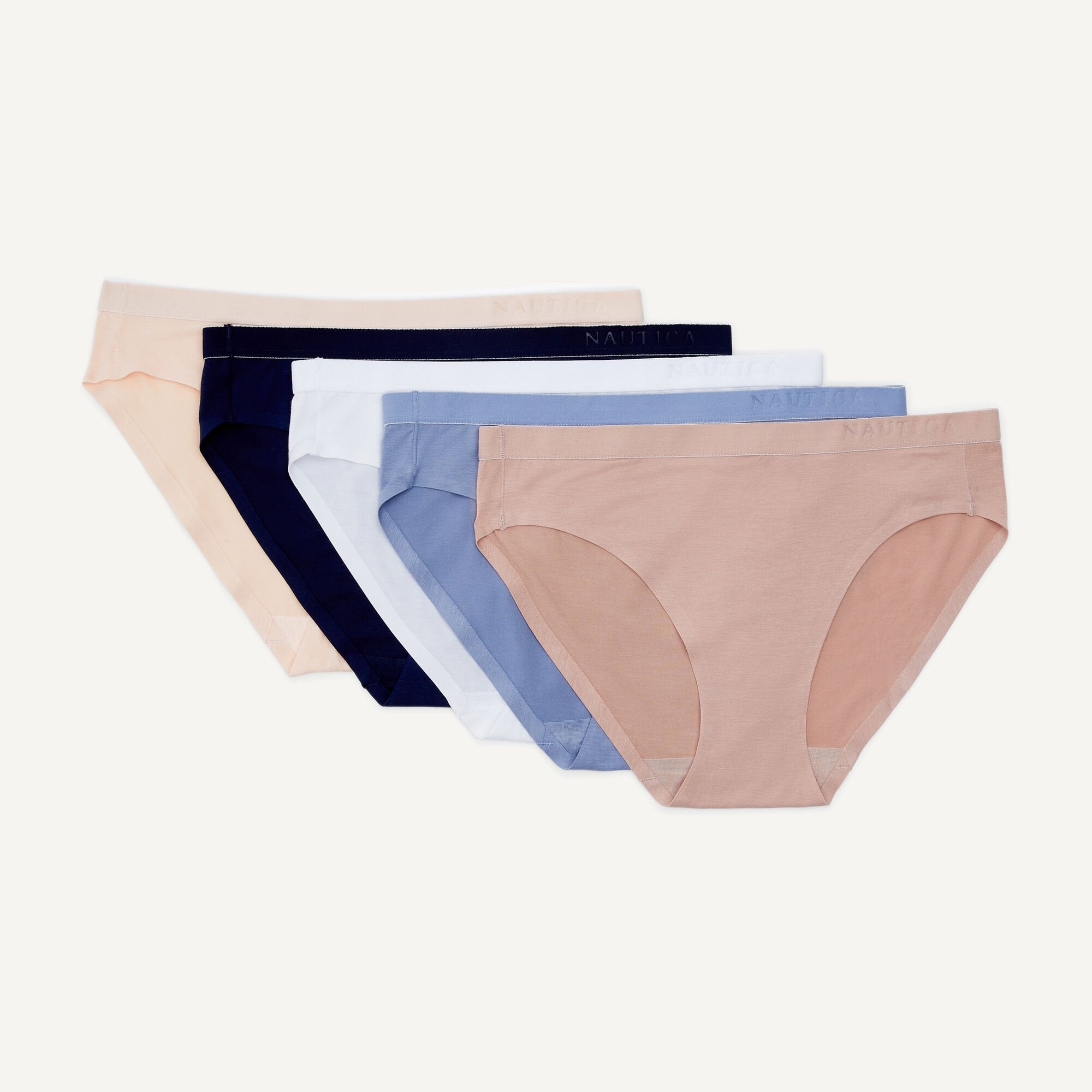 

Женские плавки-бикини Nautica, 5 шт. в упаковке, цвет dark brown heather