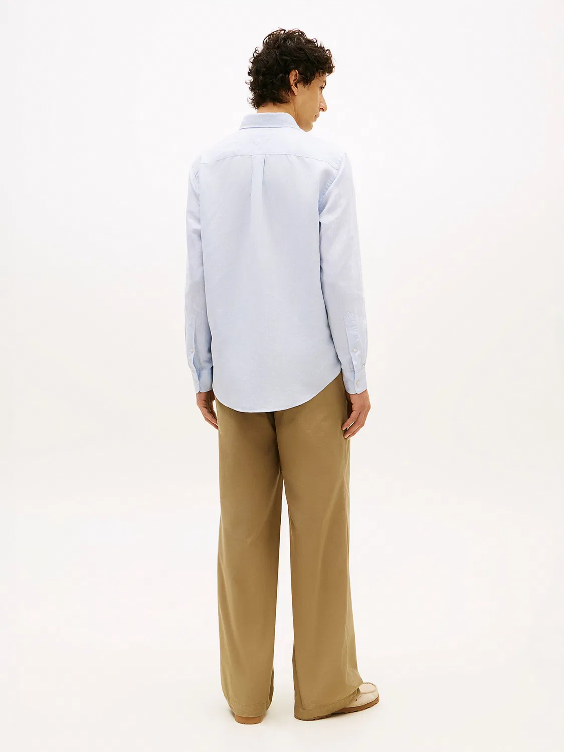 Рубашка на пуговицах стандартного кроя Tommy Hilfiger, Light Blue — фото 4