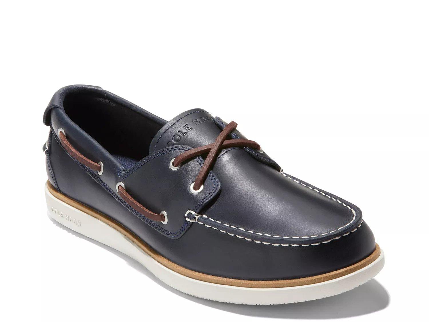 

Туфли-лодочки Cole Haan Grandpro Windward Boat Shoe, Navy Leather