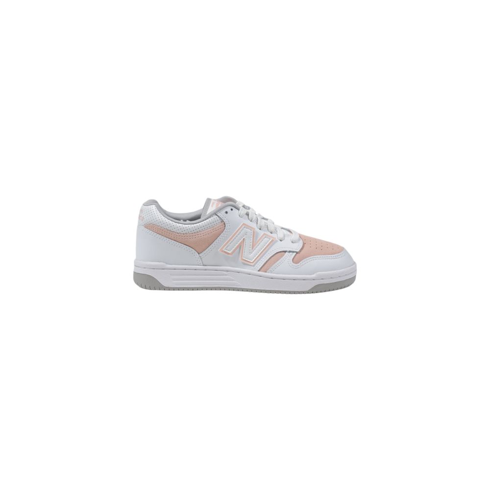 Розовые кожаные кроссовки New Balance, розовый