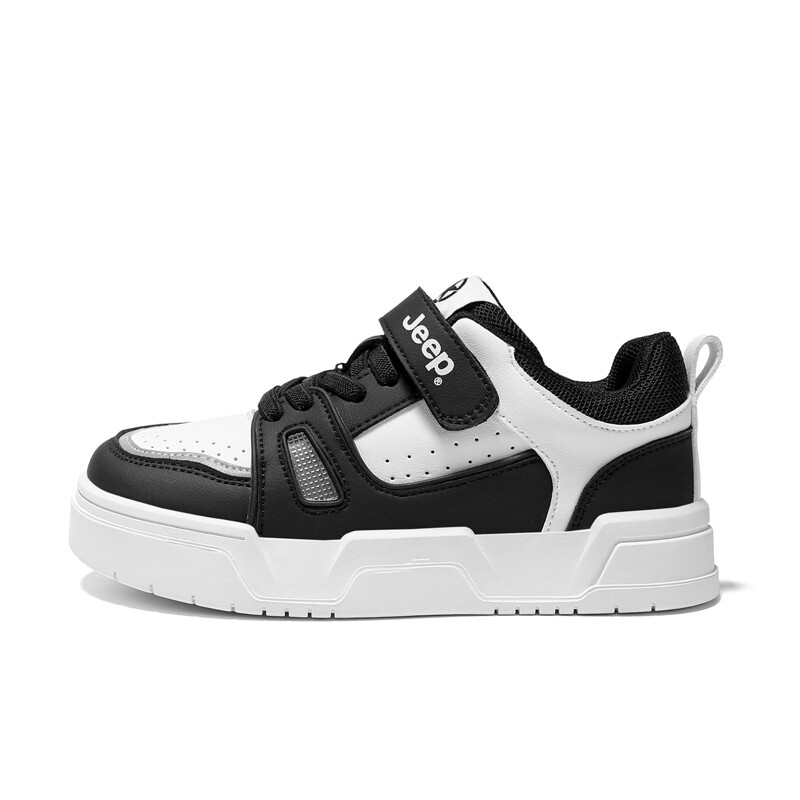 

Детские кроссовки для скейтбординга Kids Low-top Black Jeep, черный/белый