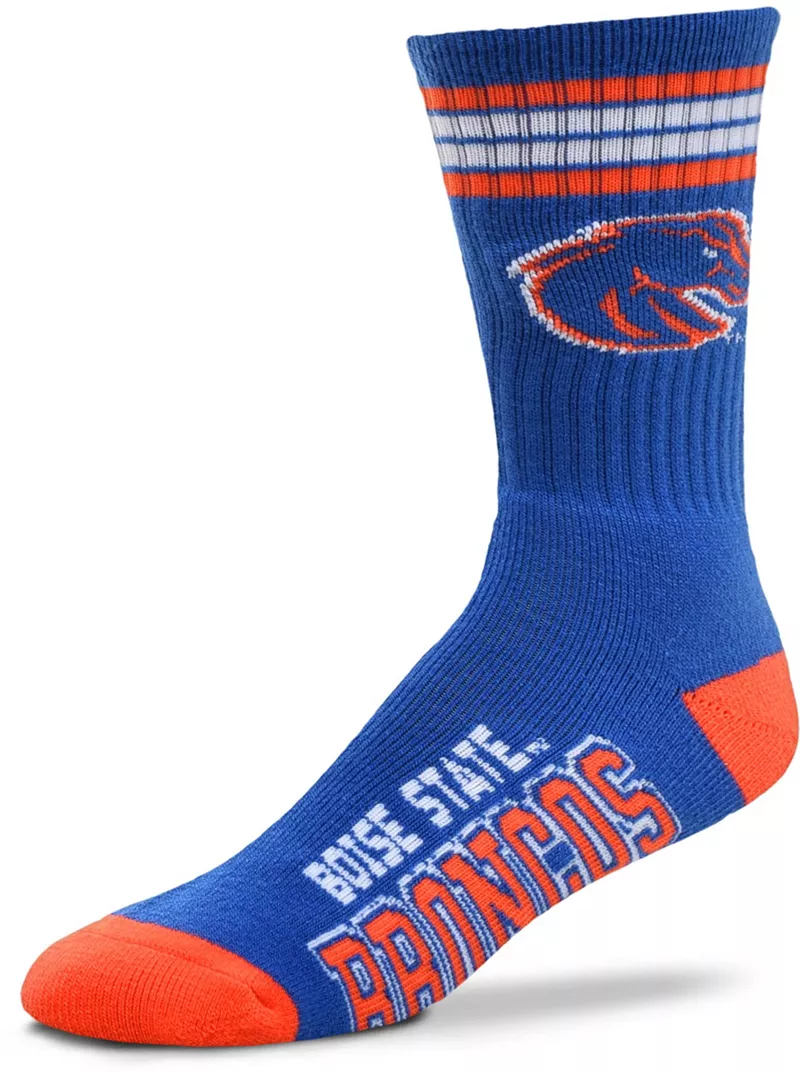 

Носки Deuce Crew с 4 полосками для босых ног Boise State Broncos For Bare Feet