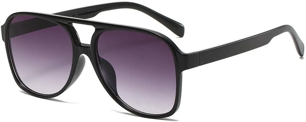 

Винтажные солнцезащитные очки большого размера для женщин, модные солнцезащитные очки в крупной оправе, женские очки конфетных цветов TKKTLLT, Double Gray