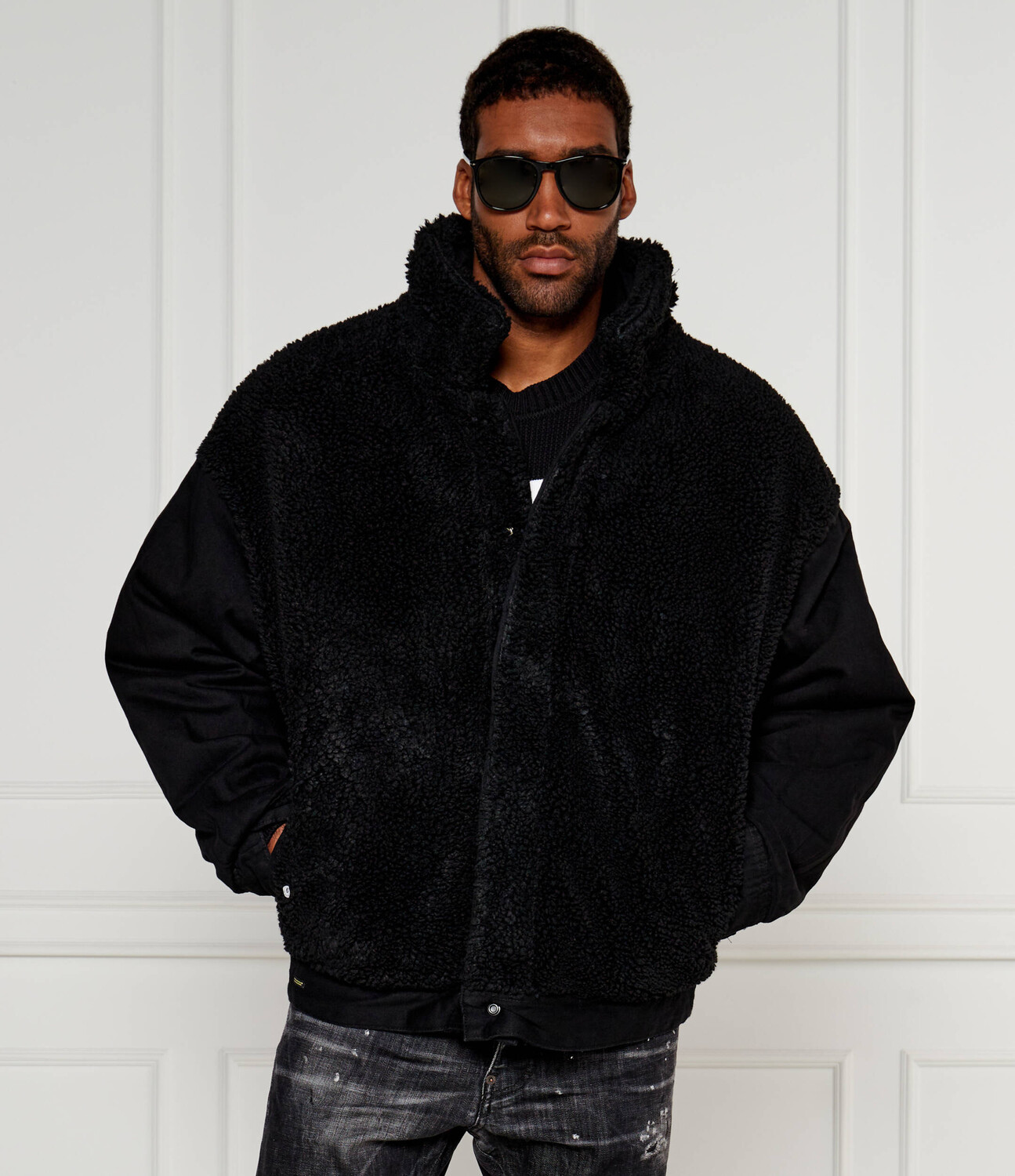 

Куртка HUGO Loose fit, черный