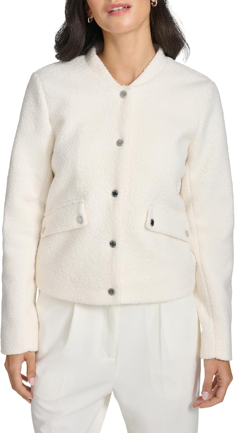 

Женская куртка Calvin Klein Jeans на кнопках спереди, Cream