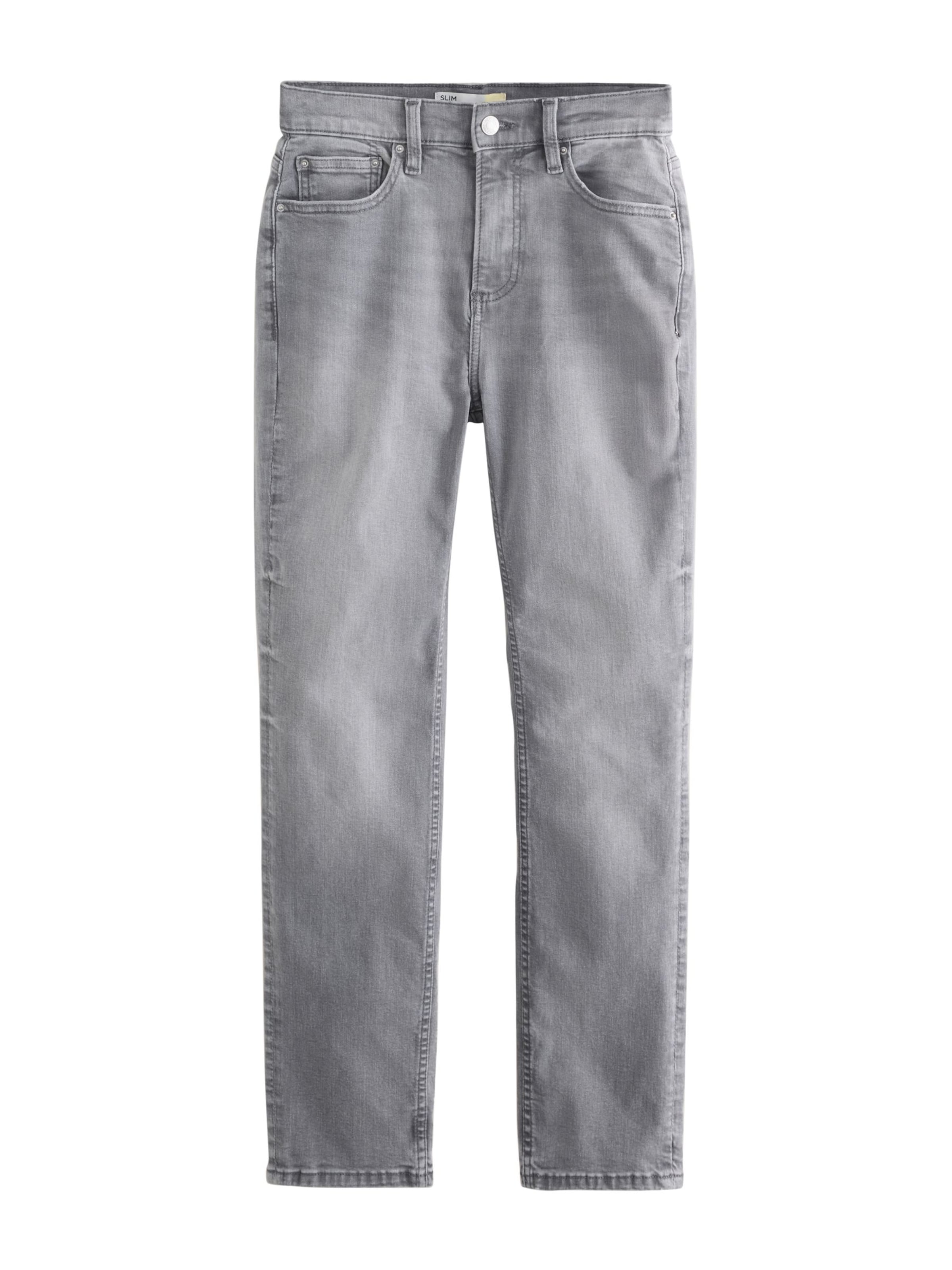 Next Джинсы slim fit в сером дениме