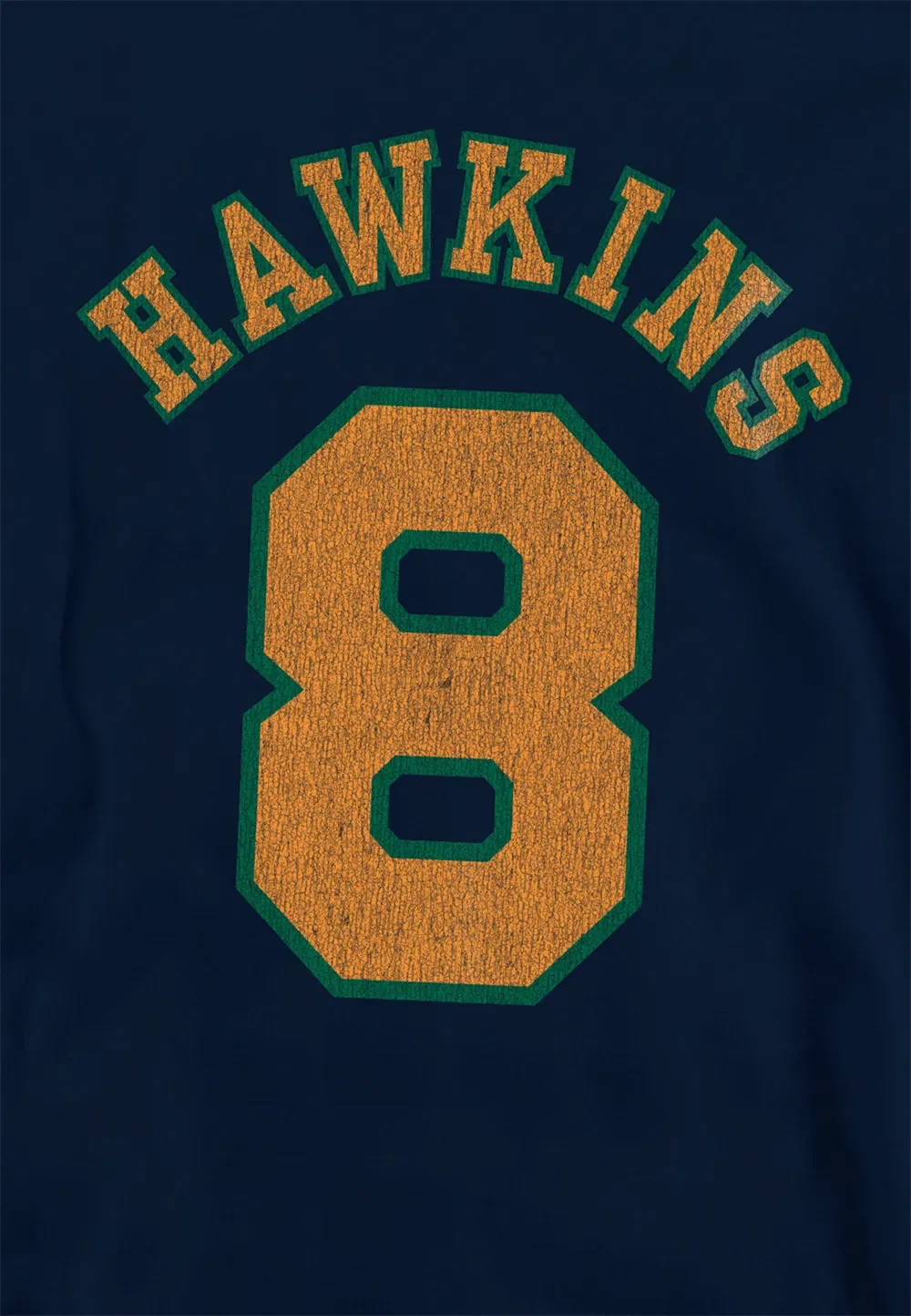 Детский худи Stranger Things Hawkins No 8, темно-синий — фото 2