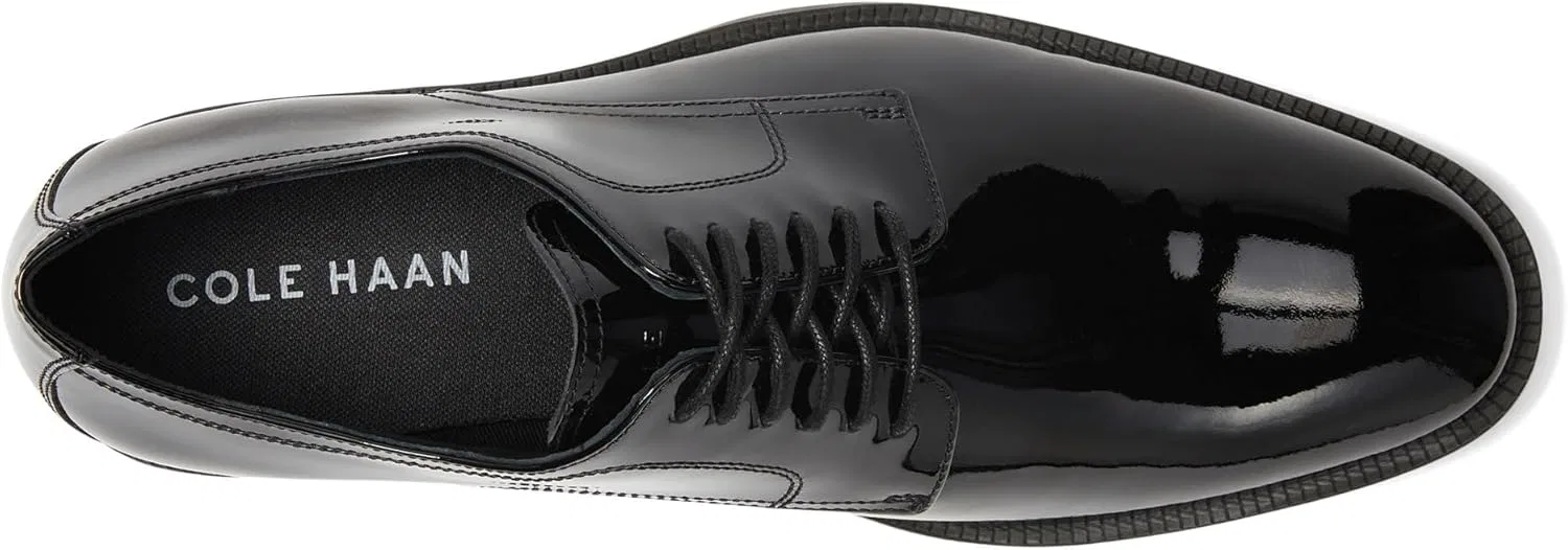 Мужские оксфорды Cole Haan Modern Essentials с гладким носком, Black (Black Varnish) — фото 2