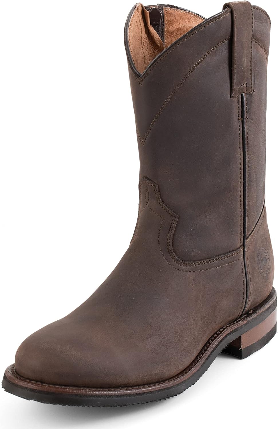 Мужские кожаные сапоги Roper на молнии, модель 1677 7L Siete Leguas, Crazy Brown — фото 3