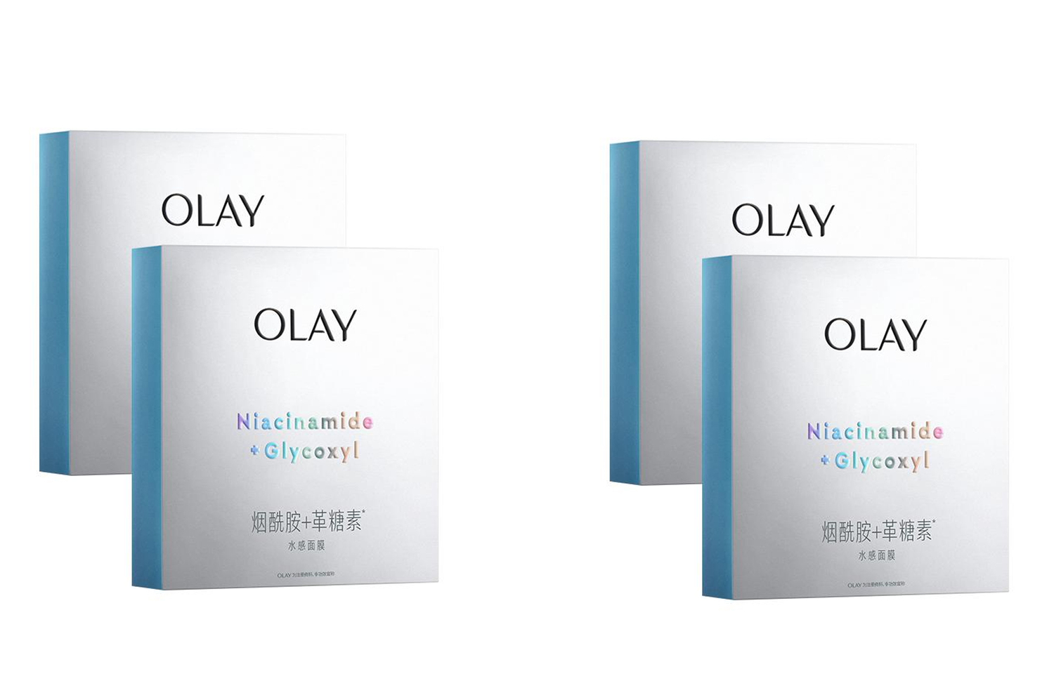 Маска для лица Olay — Прозрачная белая мини- с эффектом увлажнения водой, третье поколение, 1 коробка/2 — фото 2