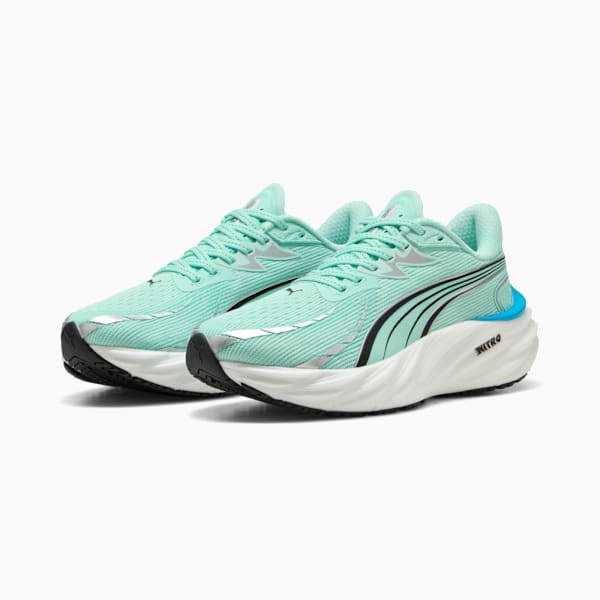 Женские кроссовки для бега по шоссе Velocity Nitro 4 Puma, зеленый — фото 2