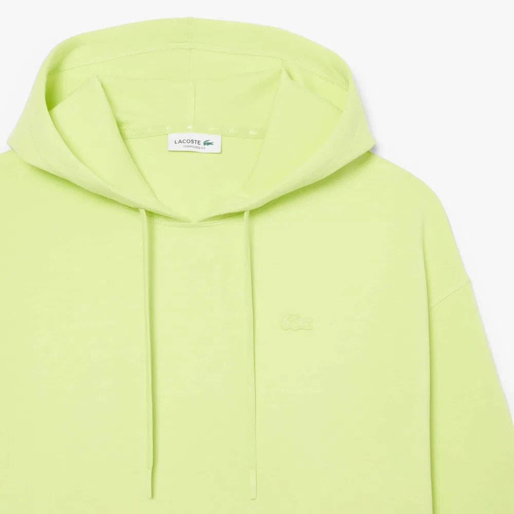 Худи Lacoste Double Face Soft светло-зеленый — фото 2
