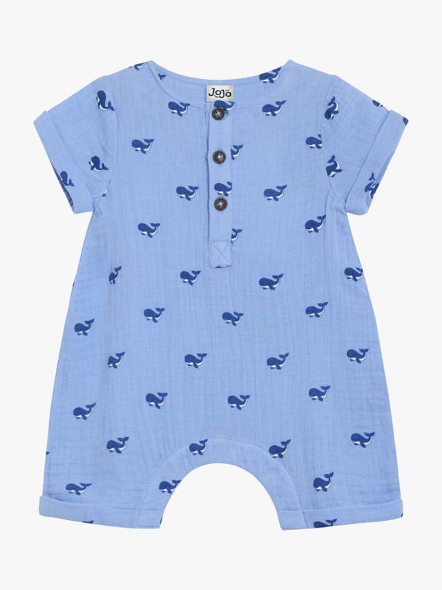 

Комбинезон на пуговицах спереди baby whale cheeseclo JoJo Maman Bébé, синий