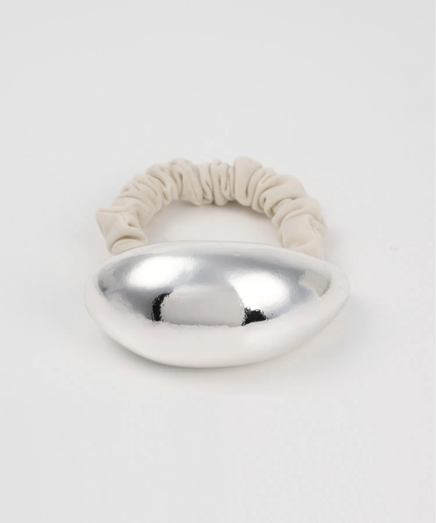 Резинка для волос Metal Bean Hair Tie, Nothing And Others, серебристый — фото 4