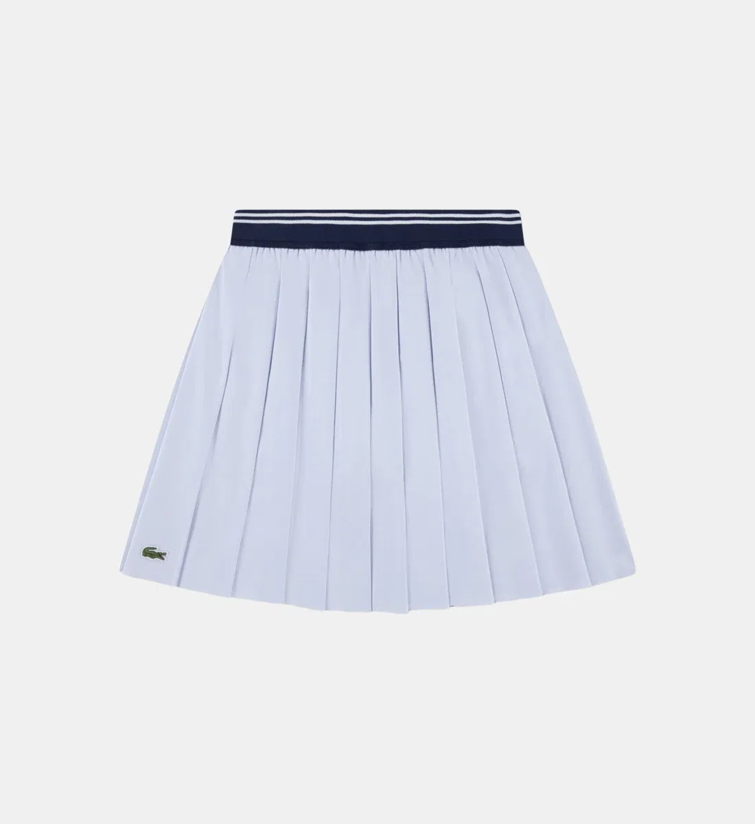Юбка плиссе с фирменным логотипом Lacoste, голубой