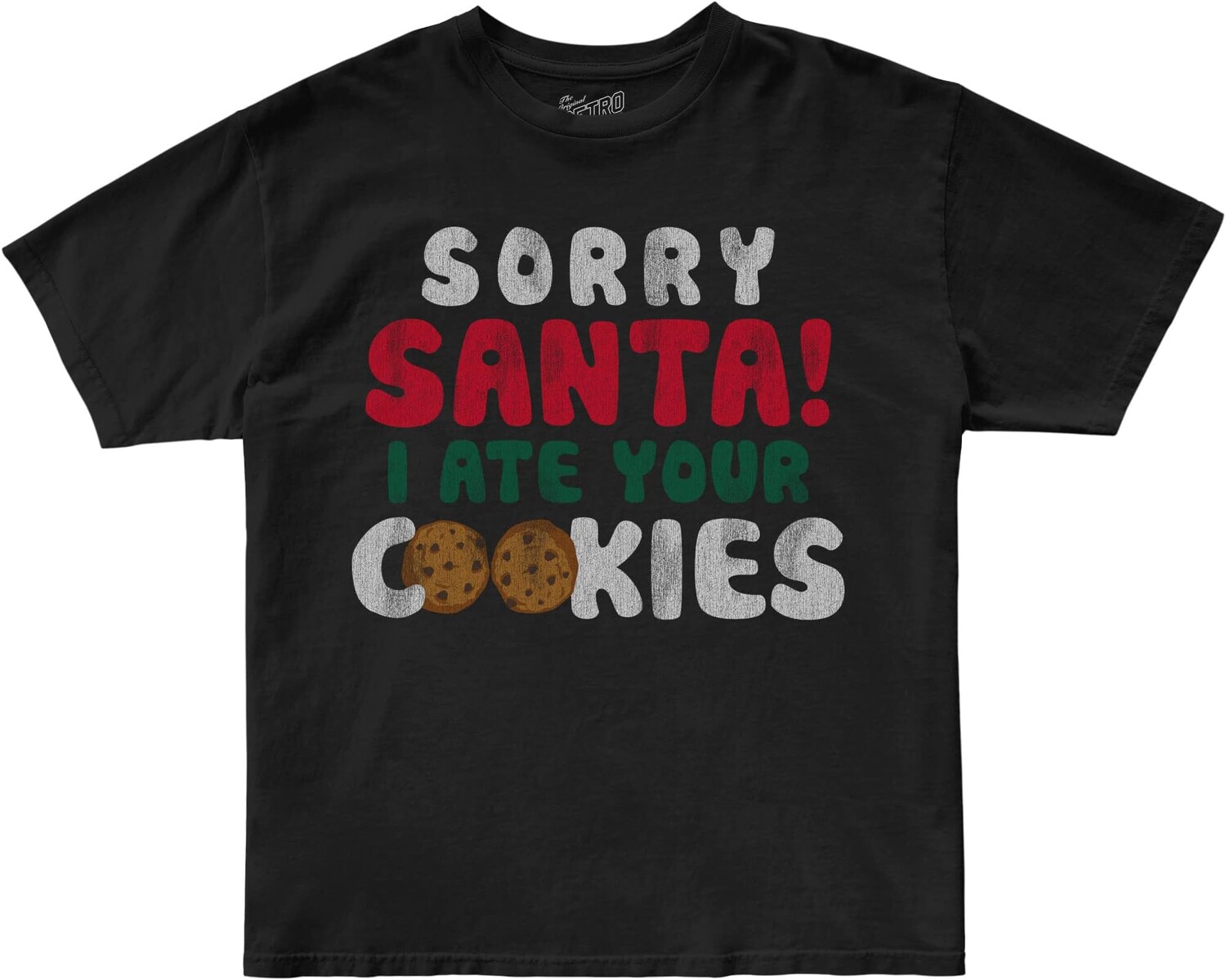 

Футболка The Original Retro Brand Kids Sorry Santa Crew Neck Tee, черный