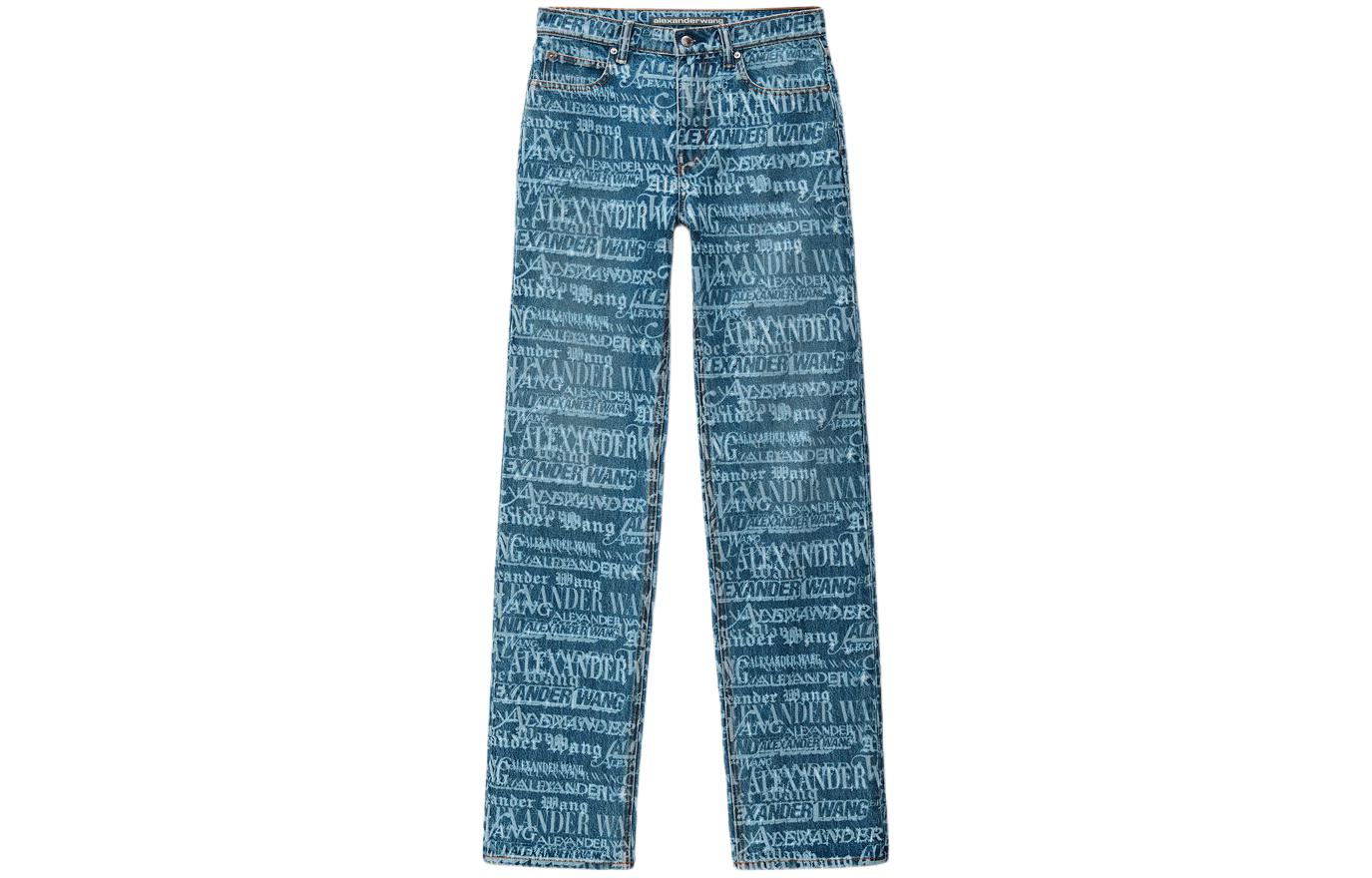 

Прямые джинсы средней посадки Alexander Wang, Индиго