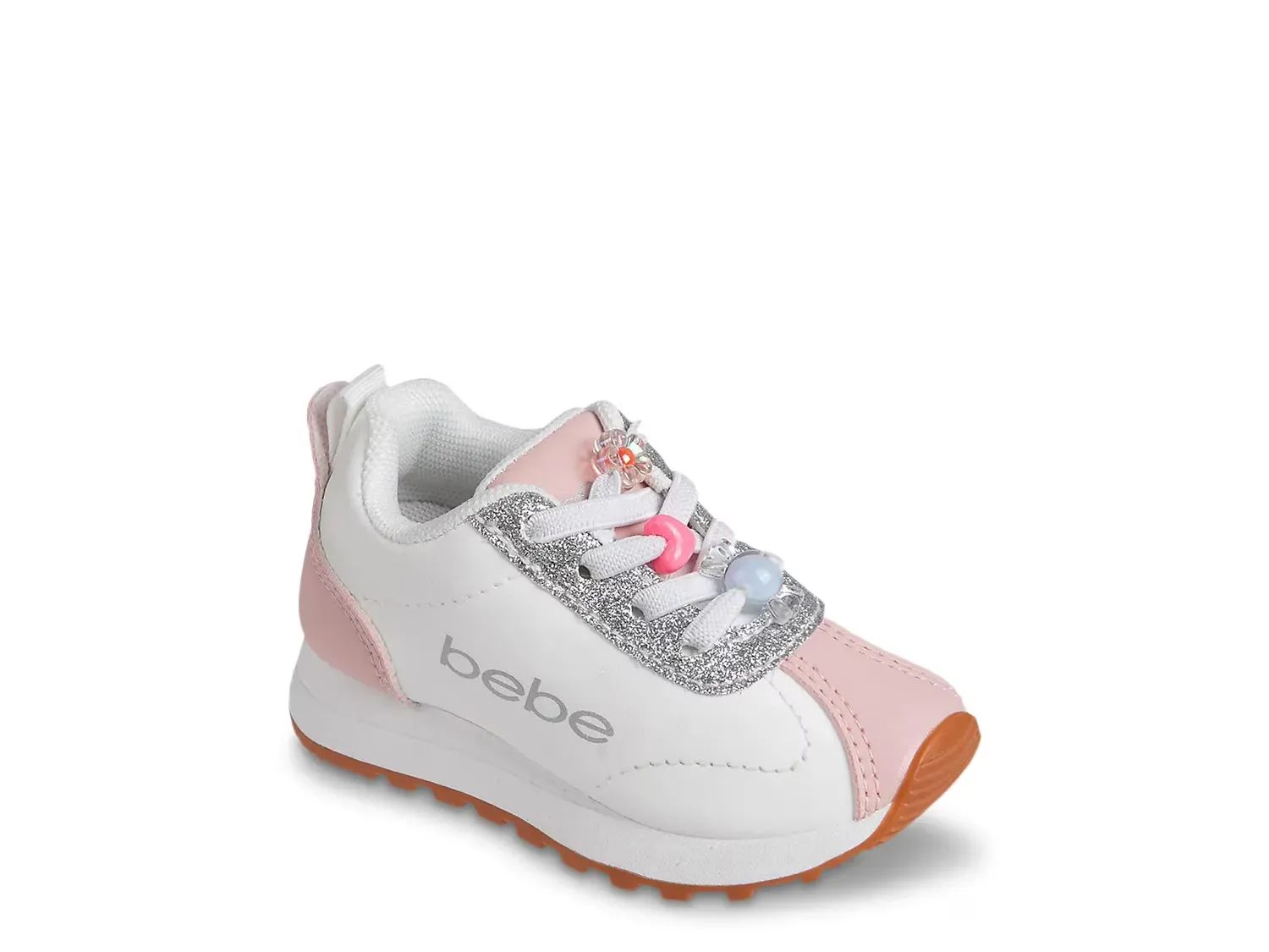 

Кроссовки Maggie - детские Bebe, White/Light Pink/Silver