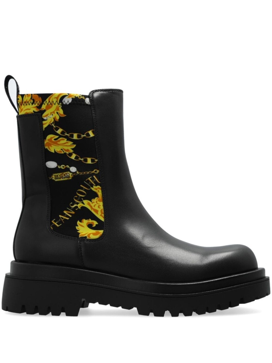 Versace Jeans Couture сапоги с принтом Chain Couture, черный
