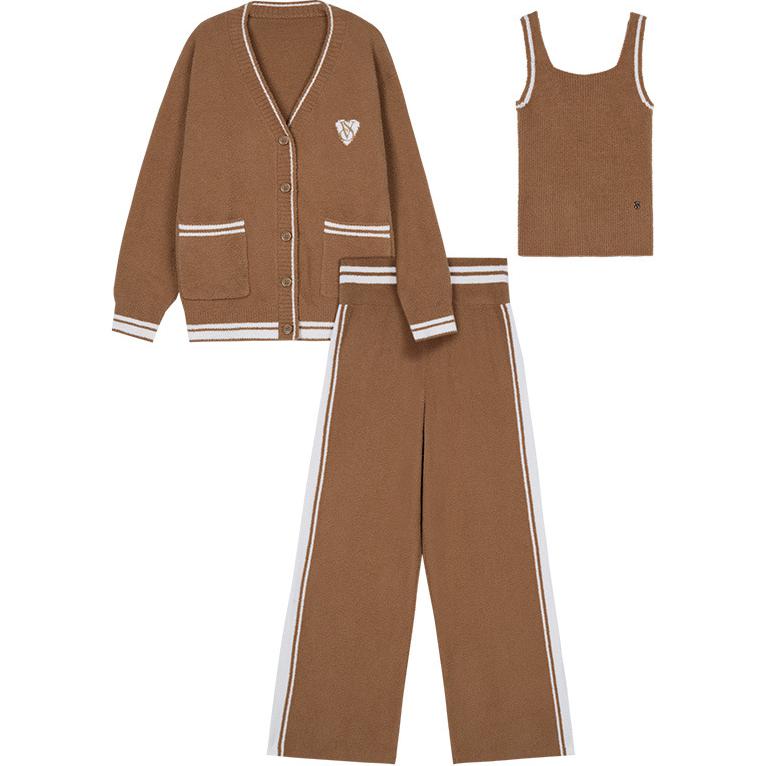 

Пижамный комплект THE MIX Victoria's Secret карамельно-коричневый