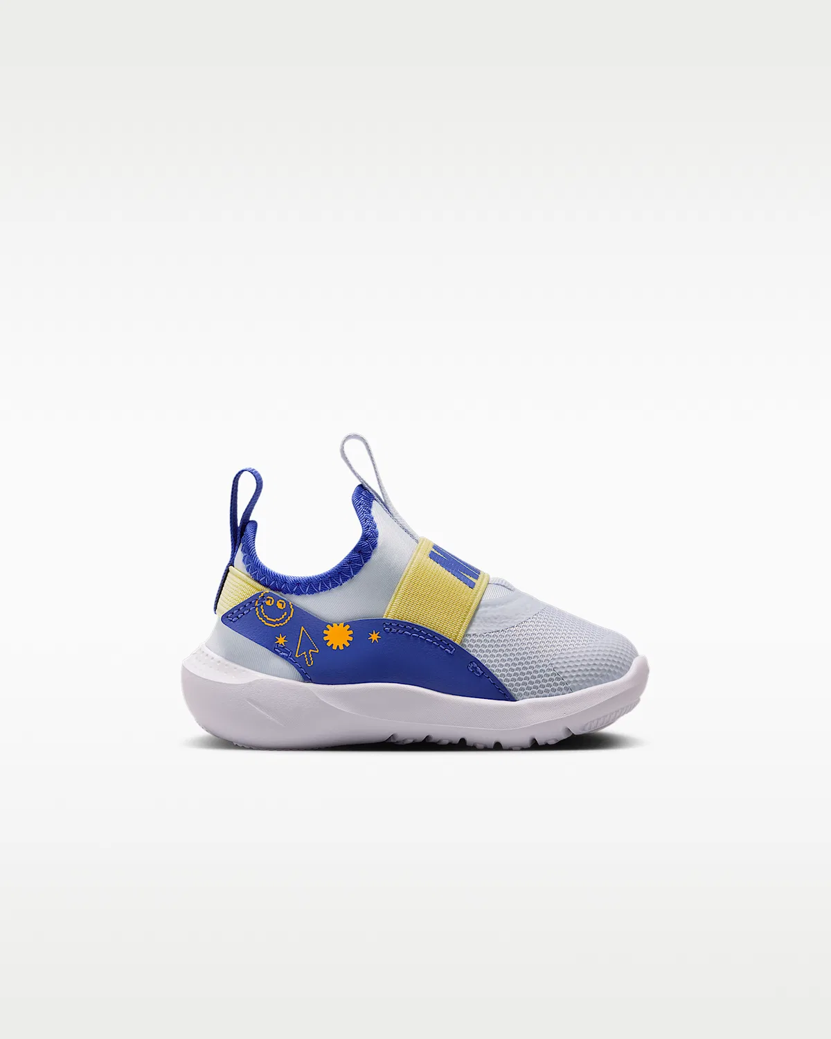 Детские кроссовки Nike Flex Runner 4 SE, Football Grey/Lapis/Soft Yellow/Laser Orange — фото 3