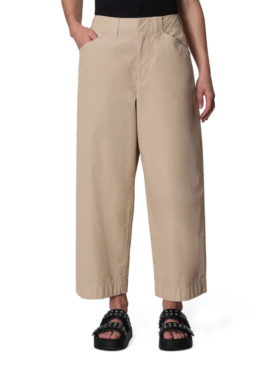 

Широкие брюки Banks Cotton rag & bone, хаки