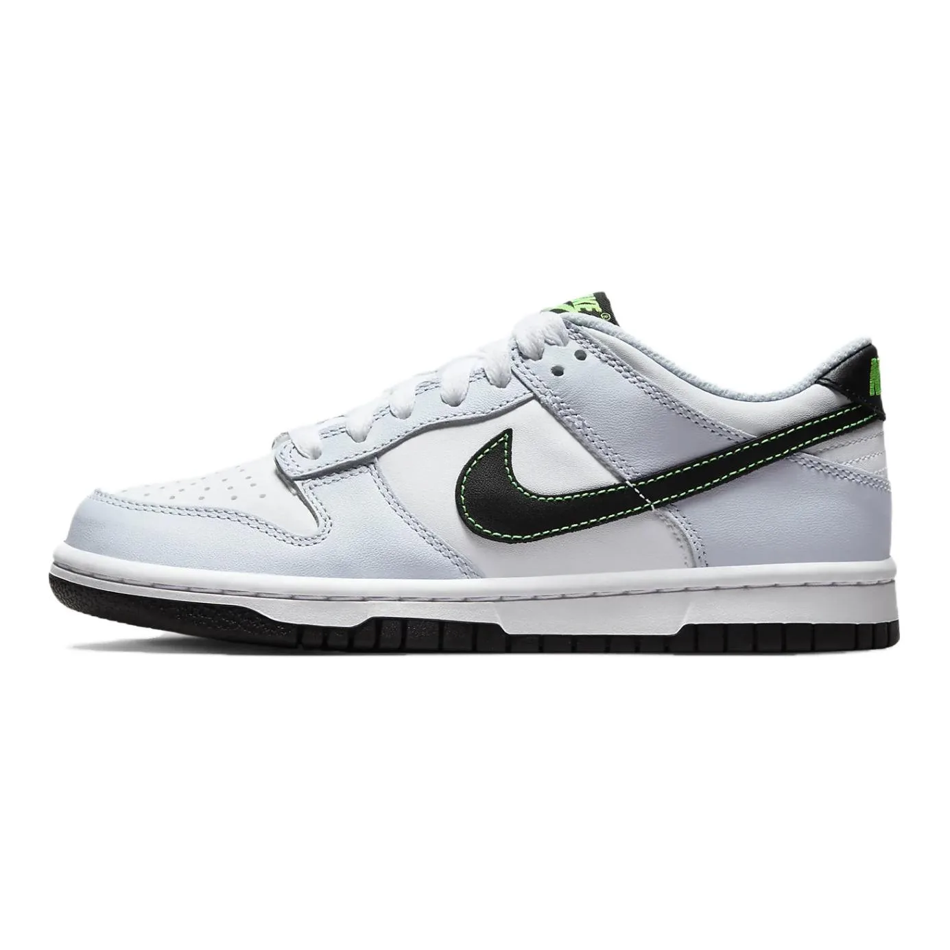 Nike Детские скейтерские кроссовки с низким верхом, устойчивые к истиранию, бело-сине-зеленые