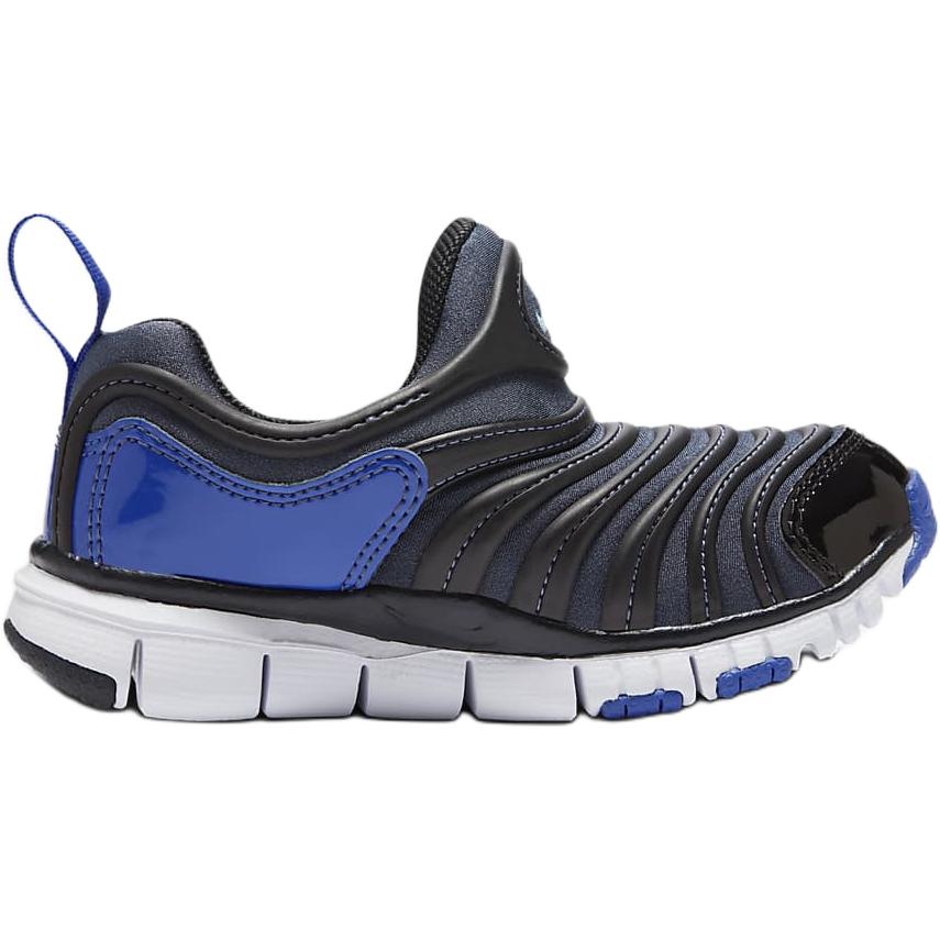 Nike Dynamo Free Устойчивые к истиранию поддерживающие амортизирующие низкие повседневные детские кроссовки синие для детей 3-7 лет, Lightning Blue/Cosmic Blue/Black/Smoke Blue — фото 2