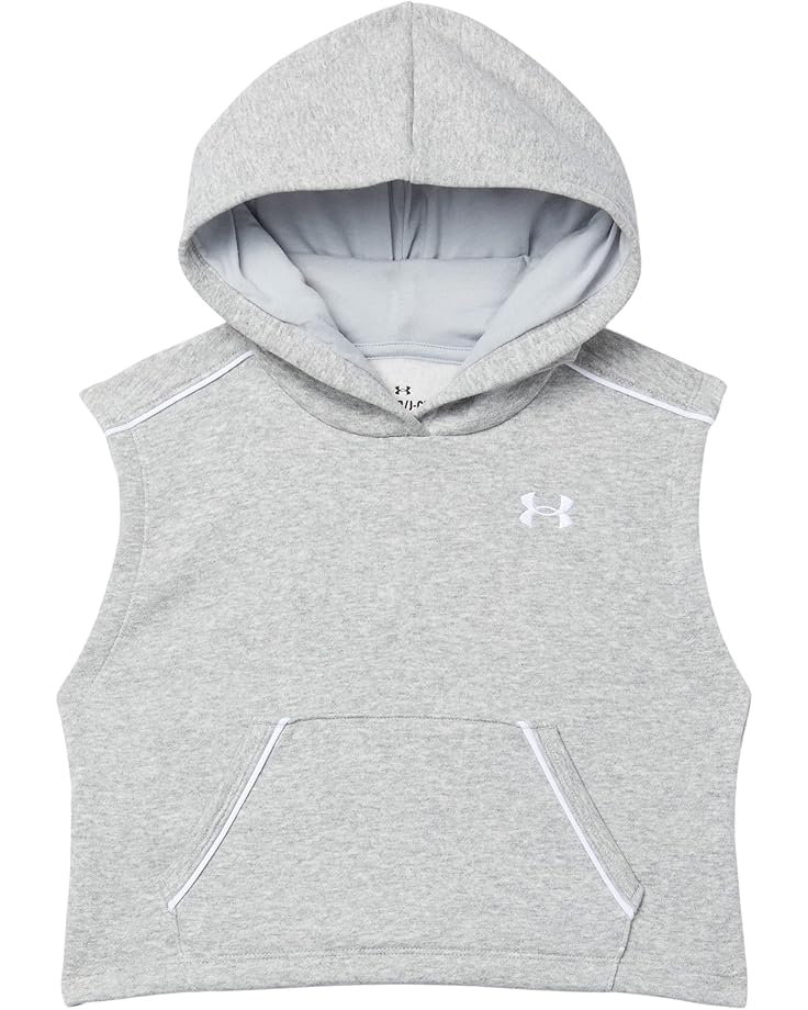 

Худи Under Armour Kids Rival Fleece Piped, цвет Mod Gray Light Heather/White