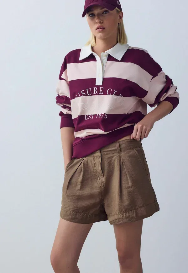 Шорты Next, Regular fit washed chino shorts, цвет шоколадный браун
