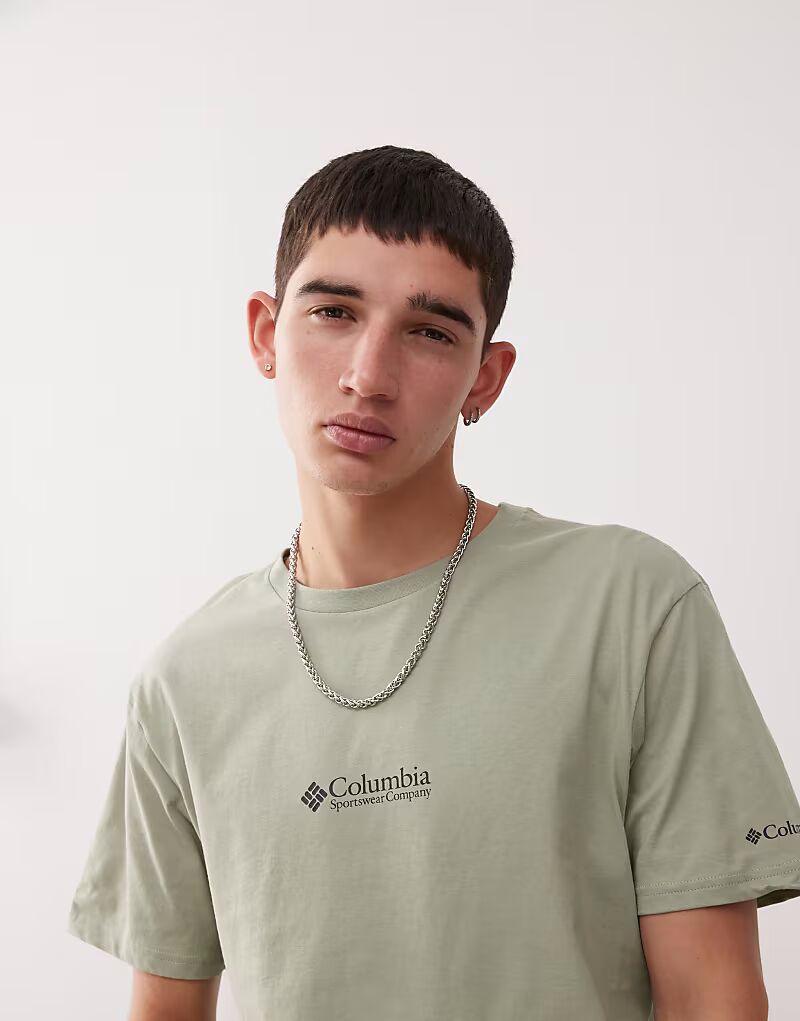 

Футболка Columbia CSC basic с короткими рукавами цвета хаки