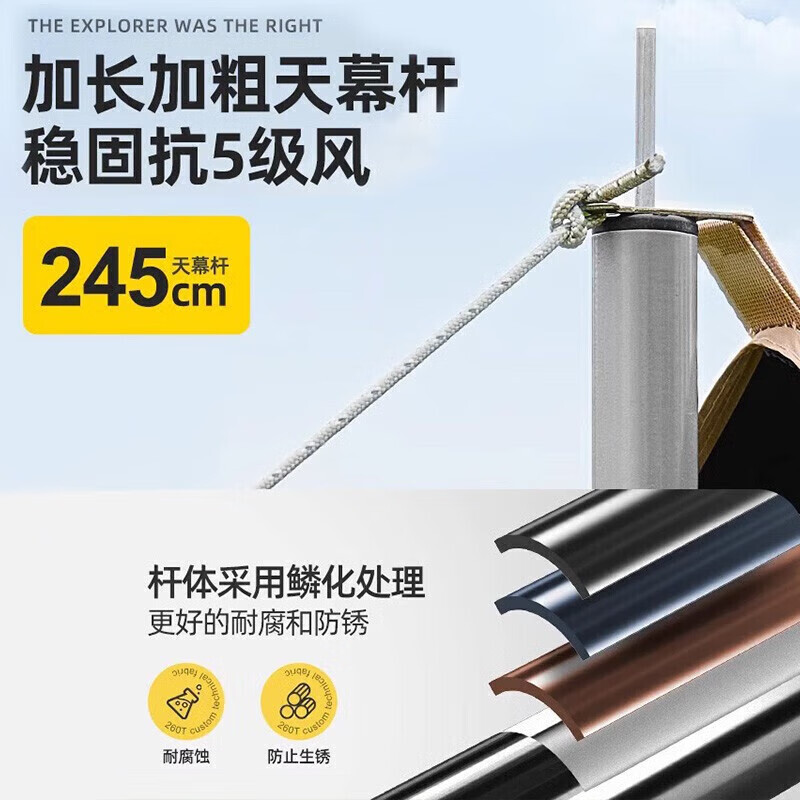 

Jingdian Guangnian тент для пикника, крем-кофе 12, виниловый солнцезащитный-кофе 15