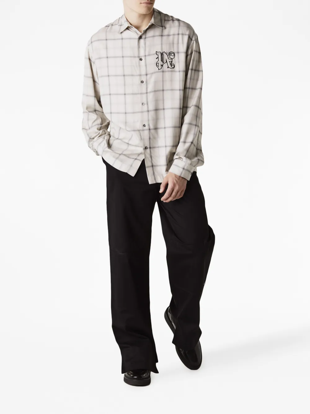 Брюки Sartorial свободного кроя PALM ANGELS, черный — фото 2