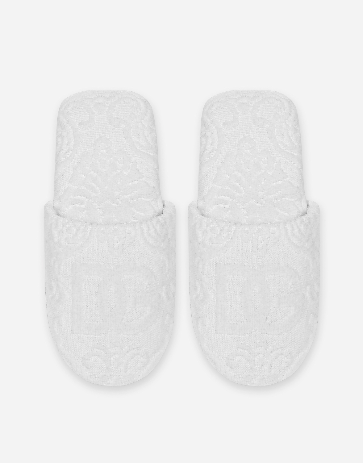 Тапочки из жаккардового хлопкового махрового полотна Dolce & Gabbana, мультиколор — фото 4