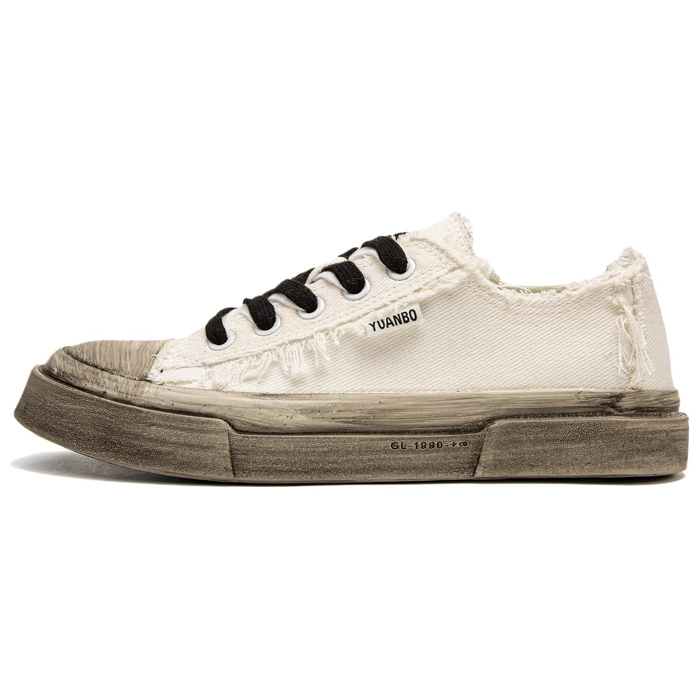 

Скользостойкие износостойкие низкие кроссовки Skateboard для мужчин Far waves, белый