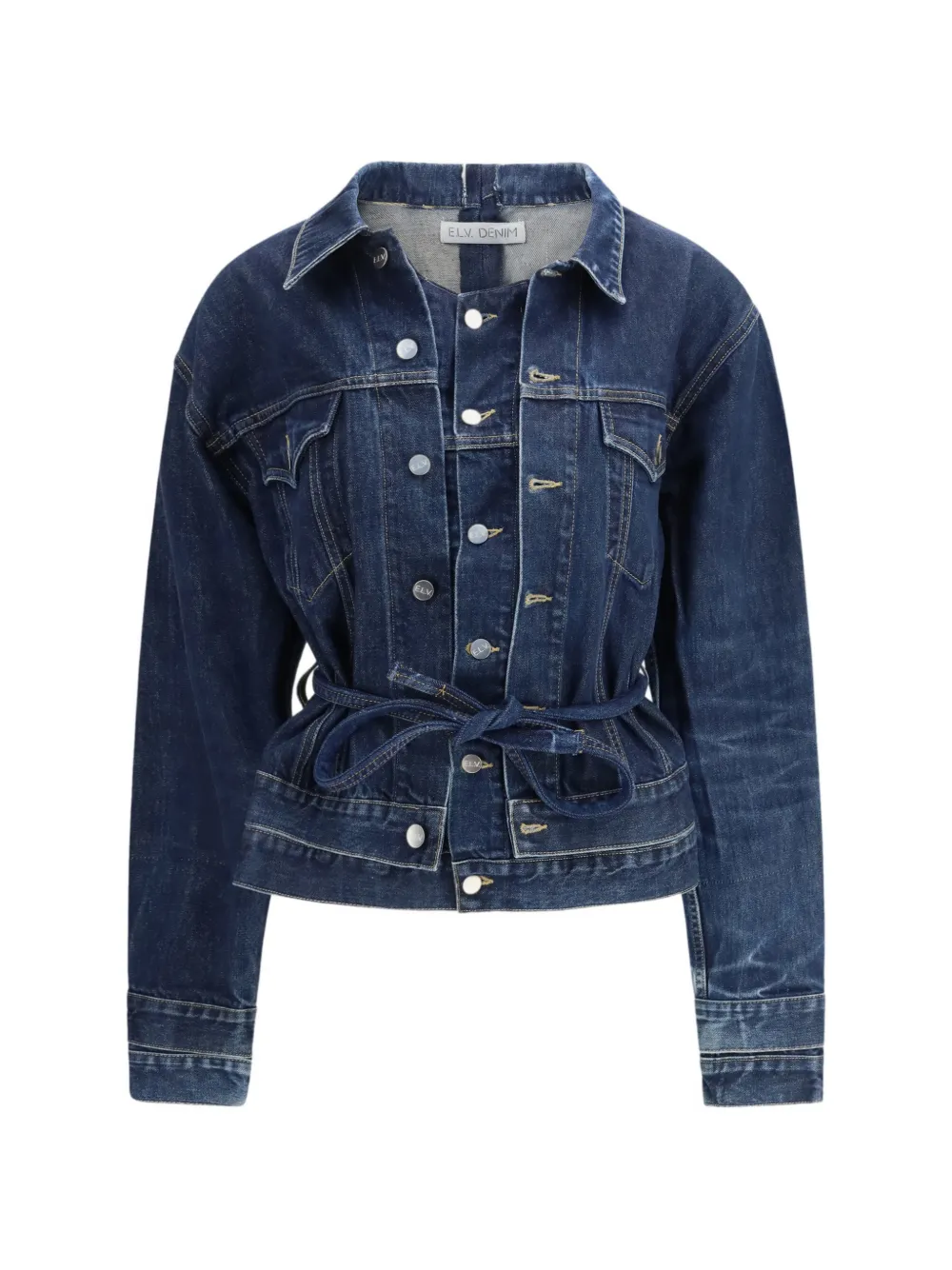 

Двухслойная куртка Ridley с поясом E.L.V Denim, синий