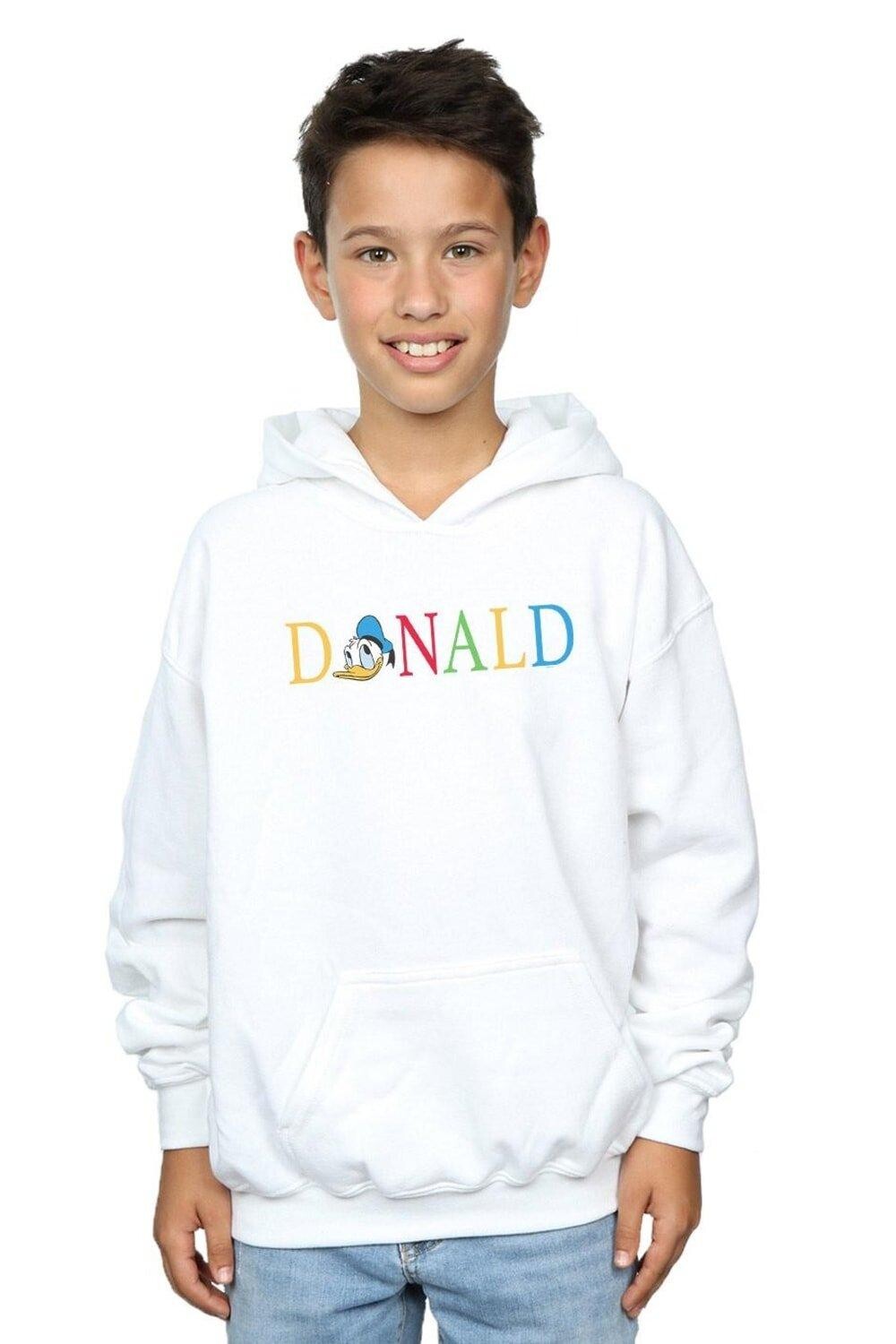 

Толстовка с надписью «Дональд Дак» Disney, белый