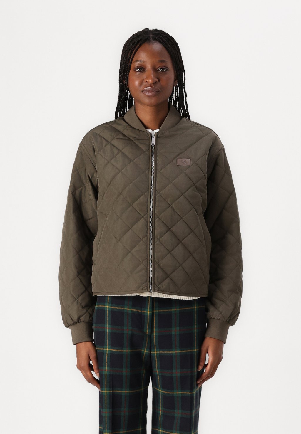 

Куртка-бомбер QUILTED JACKET Calvin Klein Jeans, коричневый