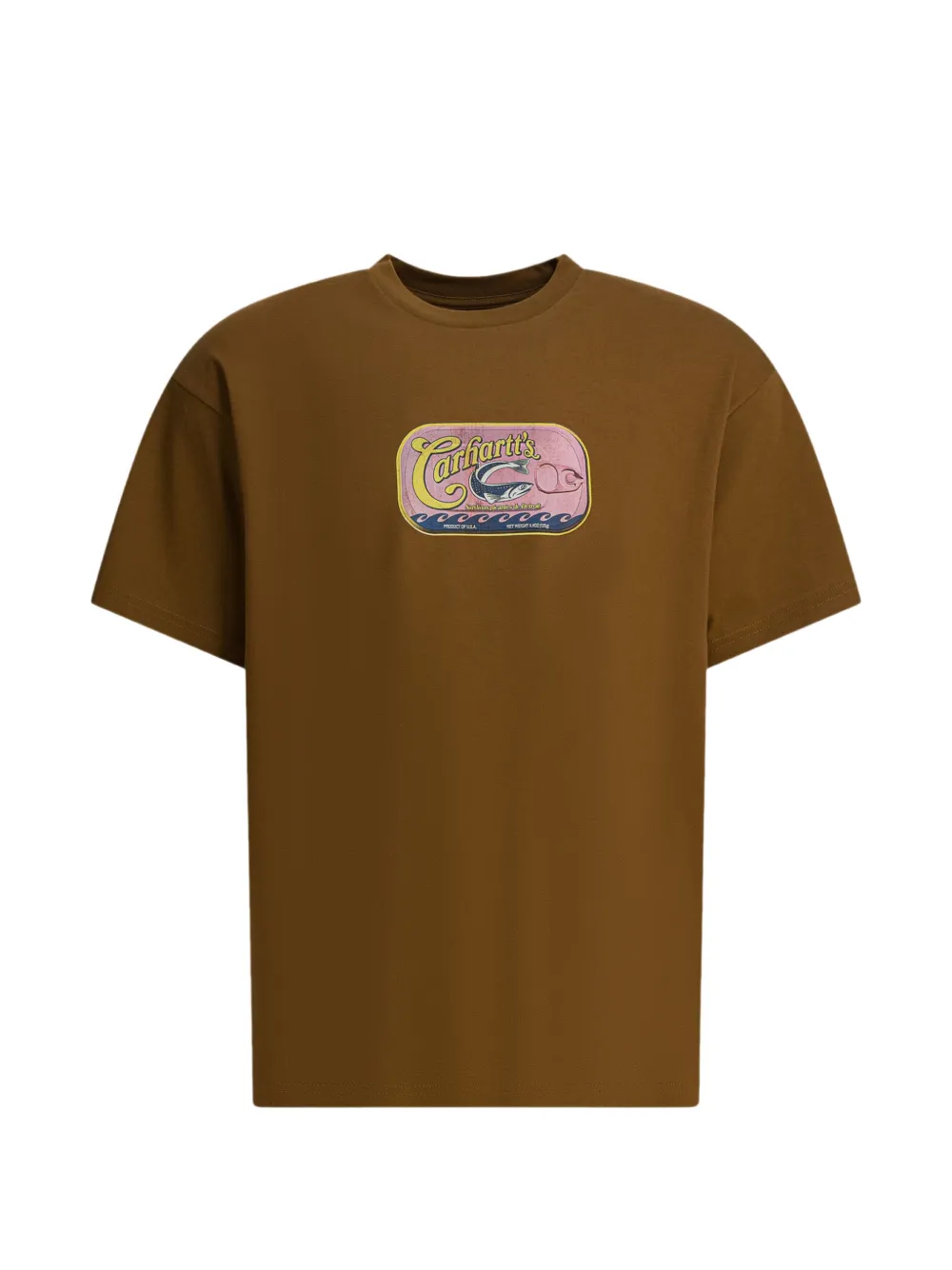 

Футболка с графическим принтом «Сардины» Carhartt Wip, коричневый