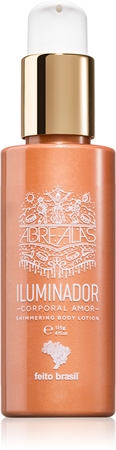 

Туман для тела для глянцевого блеска feito brasil Abre Alas, Rose Gold 115 g