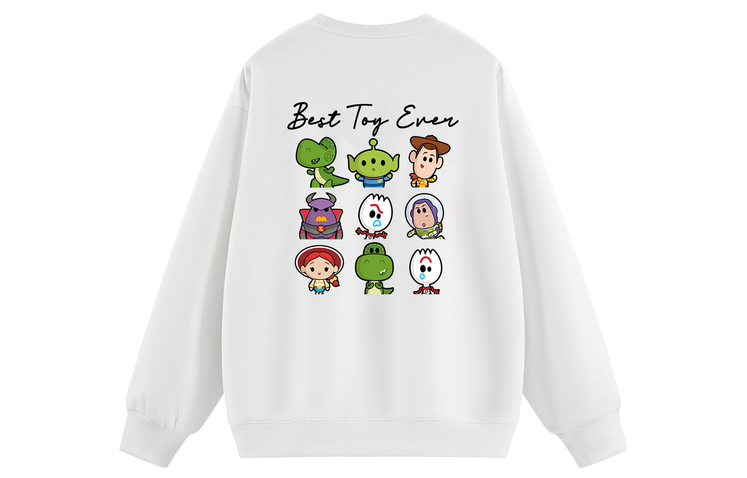 

Свитшоты Unisex Crew Neck Moderate Heavyweight Disney, белый fleece-lined