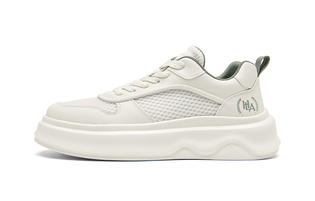 

HLA Низкие скейтерские кроссовки мужские бело-зеленые, цвет White Green