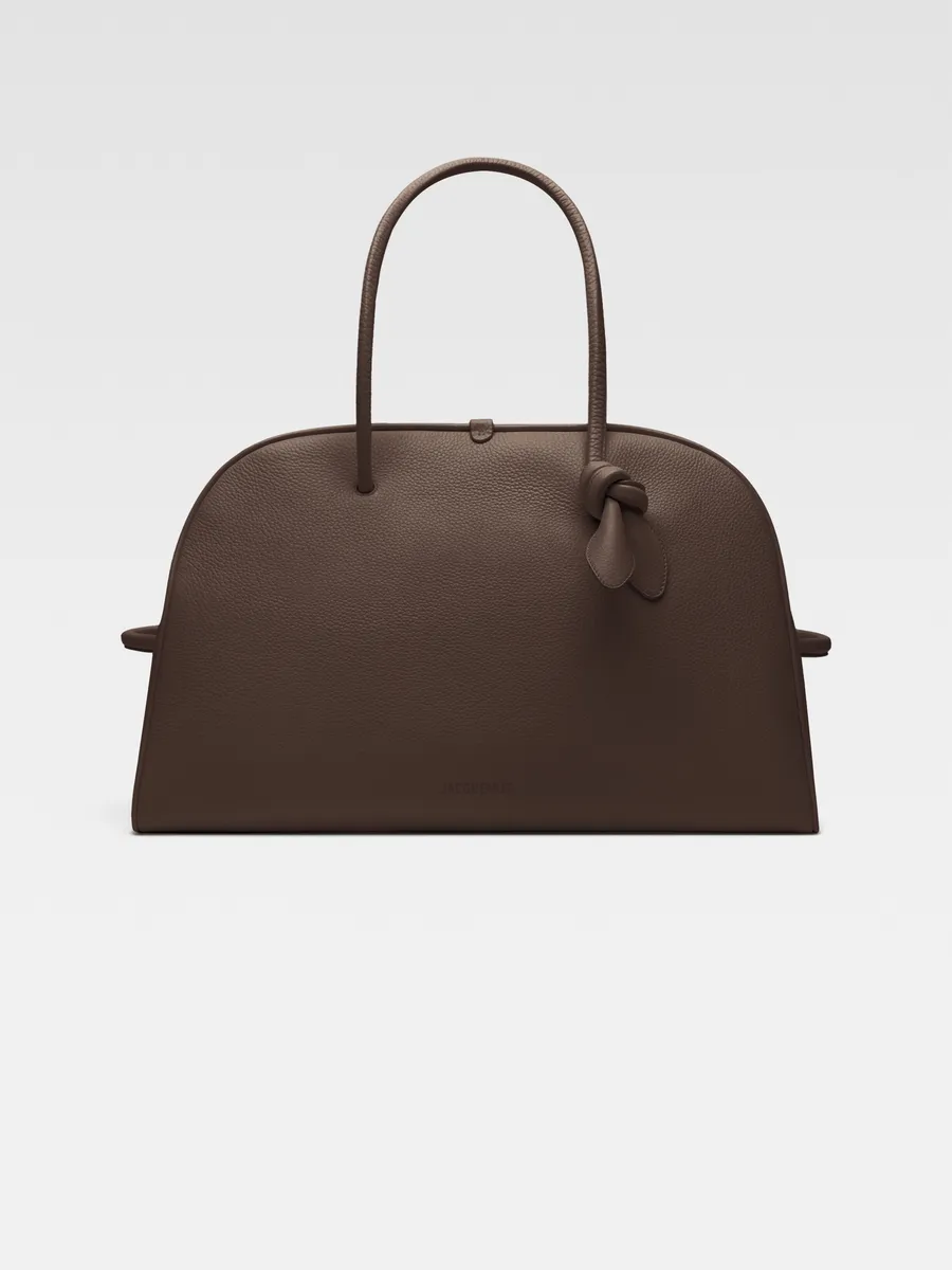 

Большая мягкая сумка Ле Гранд Туризмо Jacquemus, темно-коричневый