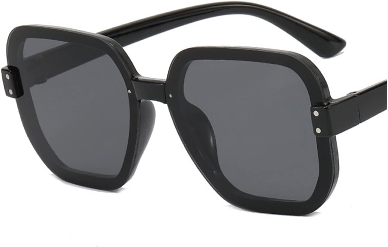 

Солнцезащитные очки 2026 в квадратной оправе большого размера, модные и декоративные, для мужчин и женщин, для отдыха на природе и пляже (Цвет: B, Размер: 1) MTZJH, One Color